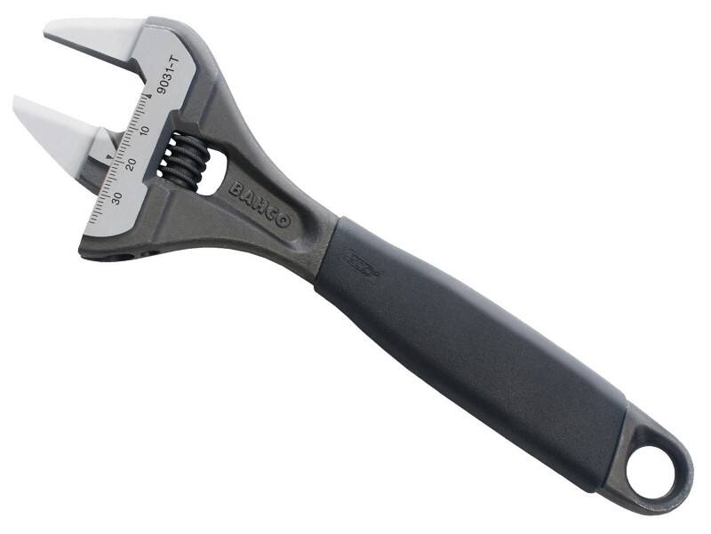 Bahco BAH9031T Ajustable Spanner 15° Thermoplastic Grip Alloy Steel Anti-Corrosion 38 mm