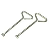 MONUMENT MLK20 Manhole Cover Lift Keys Pack Steel Pack of 2