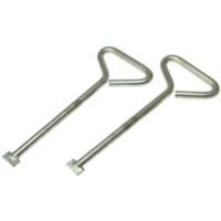 MONUMENT MLK12 Manhole Lifting Keys Pack Steel Zinc Plated Pack of 2