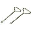 MONUMENT MLK12 Manhole Lifting Keys Pack Steel Zinc Plated Pack of 2