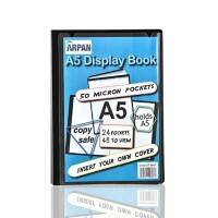 ARPAN Display Book A5 Black 24 Pockets