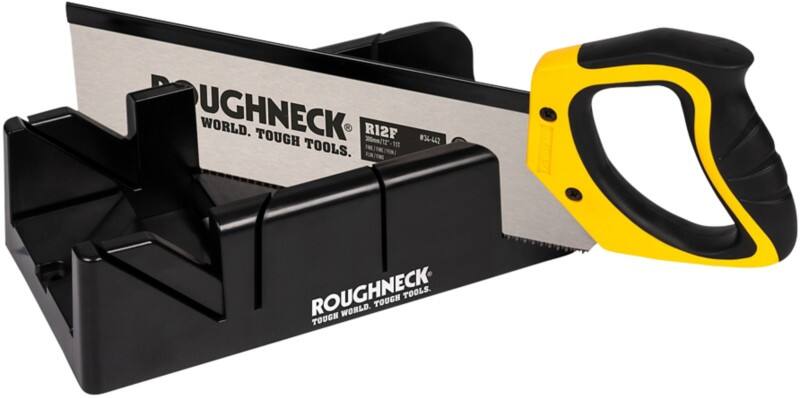 Roughneck Mitre Box and Hardpoint Tenon Saw Set 300mm (12in)