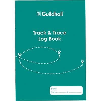 Guildhall Track and Trace Book Green 32 Sheets 21 x 0.3 x 29.7 cm