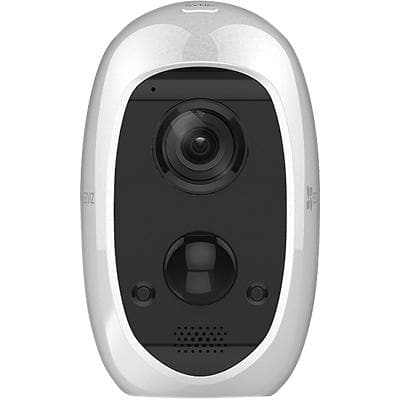 EZVIZ 100% wire free, Night Vision, Real-Time, Two-Way Audio Security Camera C3A Indoor and Outdoor 1080p White