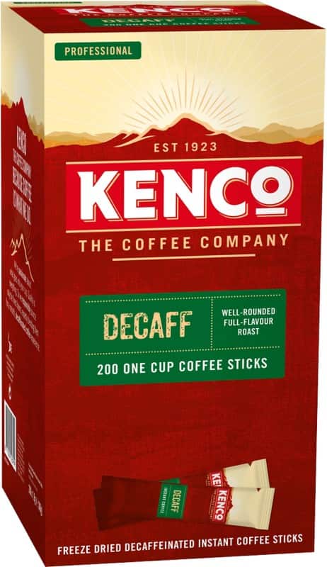 Kenco Freeze Dried Decaffeinated Instant Coffee Sachets Smooth 1.8 g Pack of 200