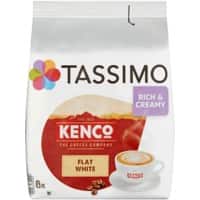 Tassimo Flat White Coffee Pods 8 Pieces of 27.5 g