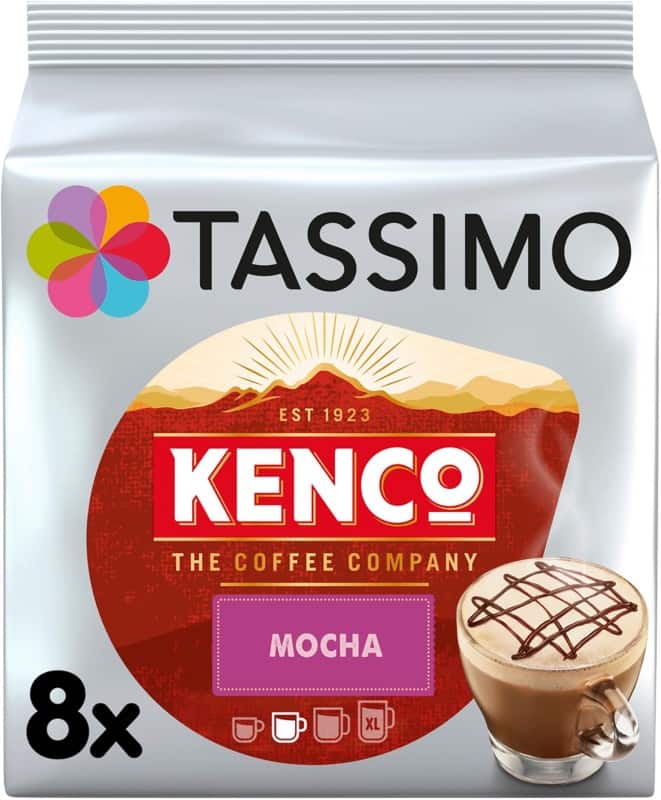 Tassimo mocha coffee pods 26 g pack of 8
