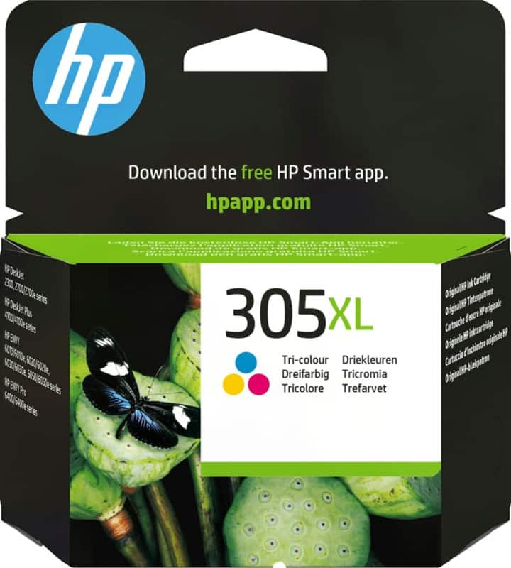 Hp 305xl original ink cartridge 3ym63ae cyan, magenta, yellow