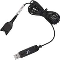 EPOS SENNHEISER ED 01 Wired Mono Headset Cable No Noise Cancellation USB without Microphone Black