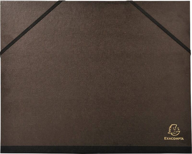 Exacompta Art Folder 547100E Cardboard 260mm x 330mm Black Pack of 10