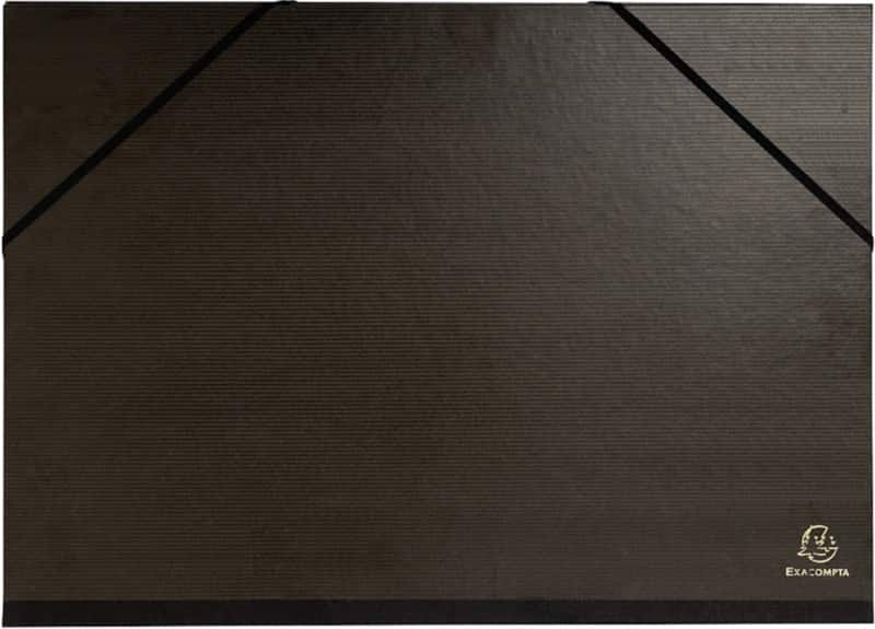 Exacompta Art Folder 548000E Cardboard 320mm x 450mm Black Pack of 10