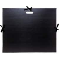 Exacompta Art Folder 538900E Cardboard 590mm x 720mm Black Pack of 5