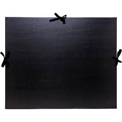 Exacompta Art Folder 25738E Cardboard A3 Black Pack of 5