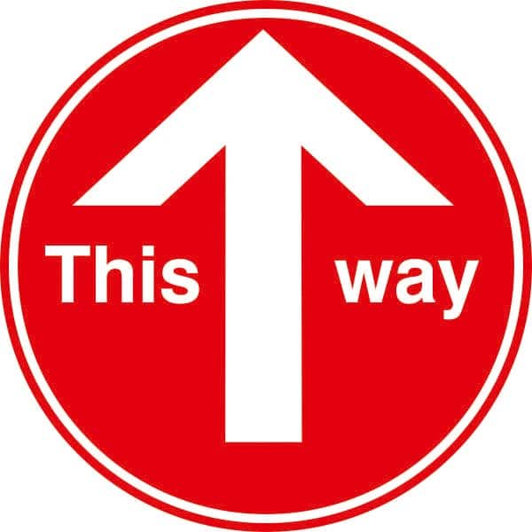 Seco Floor Sticker This way Adhesive Anti-Slip Laminate 30 x 30 cm 300D Pack of 2