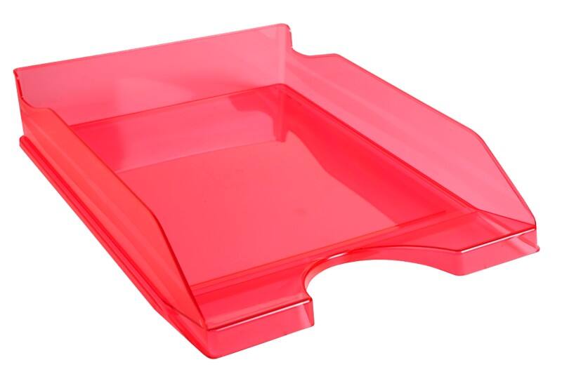 Exacompta Letter Tray 1235D EcoTray Raspberry Pack of 10