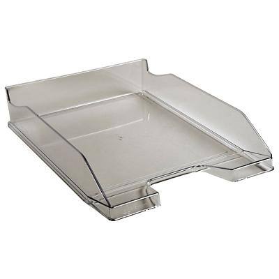 Exacompta Box of 6 Letter Trays A4 Glossy Translucent Grey Exacompta Box of 6 Letter Trays A4 Glossy Translucent Grey
