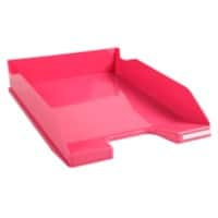 Exacompta Letter Tray Combo Midi Glossy Raspberry Pack of 6