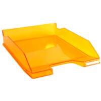 Exacompta Letter Tray Combo Midi Glossy Mandarin Pack of 6