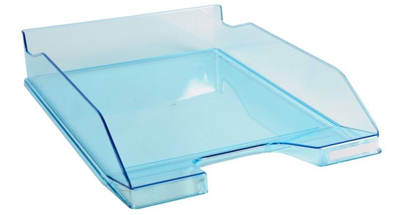 Exacompta Letter Tray Combo Midi 113236D Glossy Turquoise Pack of 6