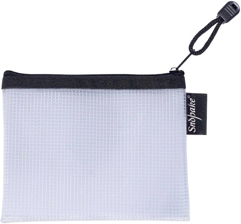 Snopake Zip Lock Bags Eva Mesh EVA (Ethylene-Vinyl Acetate) 15 (W)12 (H) cm Black, Transparent Pack of 3