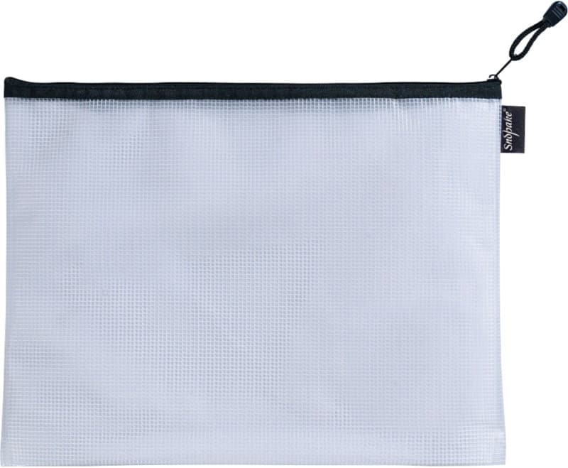 Snopake Zip Lock Bags Eva Mesh EVA (Ethylene-Vinyl Acetate) 36 (W)27.5 (H) cm Black, Transparent Pack of 3