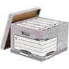 Bankers Box System Large FastFold Archive Boxes Grey 294(H) x 387(W) x 445(D) mm Pack of 10
