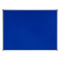 Bi-Office Earth Notice Board Wall Mounted Felt 120 (W) x 90 (H) cm Medium-Density Fibreboard Blue