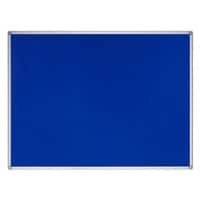 Bi-Office Earth Felt Noticeboard Non Magnetic Wall Mounted 120 (W) x 1.2 (D) x 90 (H) cm MDF (Medium-Density Fibreboard) Blue