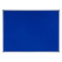 Bi-Office Earth Notice Board Wall Mounted Felt 120 (W) x 90 (H) cm Medium-Density Fibreboard Blue