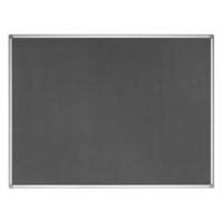 Bi-Office Earth Notice Board Wall Mounted Felt 120 (W) x 90 (H) cm Medium-Density Fibreboard Grey