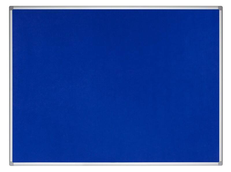Bi-Office Earth Felt Noticeboard Non Magnetic Wall Mounted 90 (W) x 1.2 (D) x 60 (H) cm MDF (Medium-Density Fibreboard) Blue