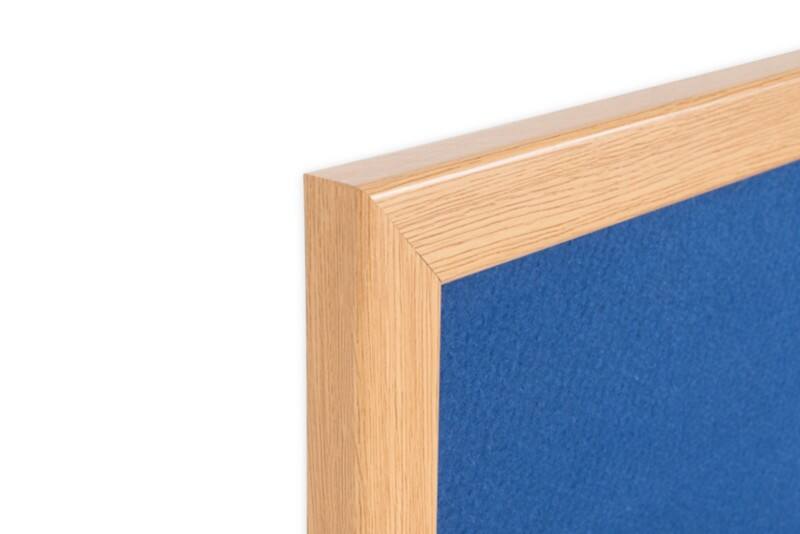 Bi-Office Earth Prime Felt Noticeboard Non Magnetic Wall Mounted 120 (W) x 1.9 (D) x 90 (H) cm MDF (Medium-Density Fibreboard) Blue