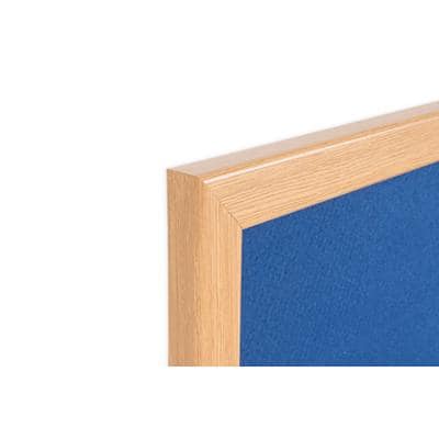 Bi-Office Earth Notice Board Non Magnetic Wall Mounted Felt 180 (W) x 120 (H) cm MDF (Medium-Density Fibreboard) Blue