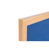 Bi-Office Earth Notice Board Non Magnetic Wall Mounted Felt 240 (W) x 120 (H) cm MDF (Medium-Density Fibreboard) Blue
