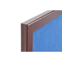Bi-Office Earth Prime Felt Noticeboard Non Magnetic Wall Mounted 90 (W) x 1.9 (D) x 60 (H) cm MDF (Medium-Density Fibreboard) Blue