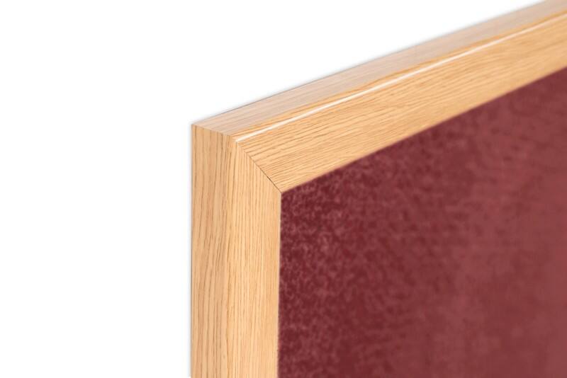 Bi-Office Earth Felt Noticeboard Non Magnetic Wall Mounted 120 (W) x 1.9 (D) x 90 (H) cm MDF (Medium-Density Fibreboard) Burgundy