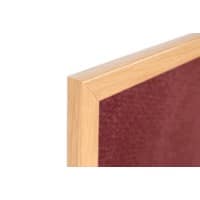 Bi-Office Earth Notice Board Non Magnetic Wall Mounted Felt 180 (W) x 120 (H) cm MDF (Medium-Density Fibreboard) Burgundy