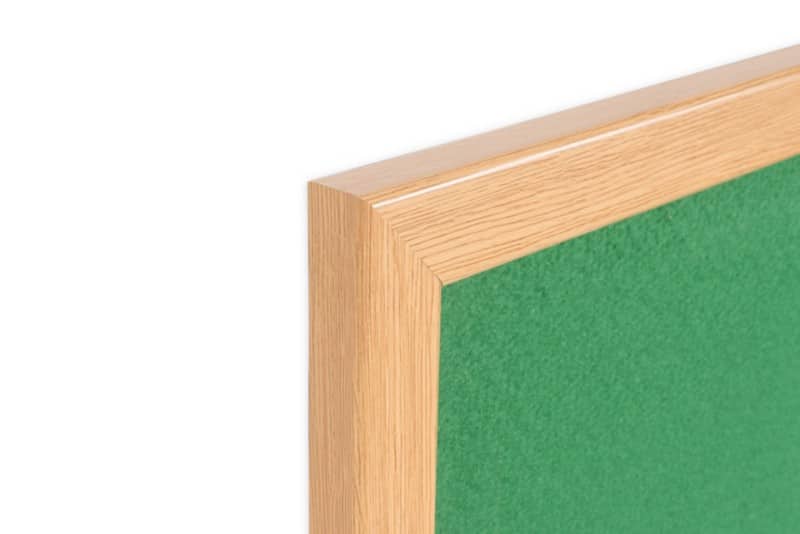 Bi-Office Earth Felt Noticeboard Non Magnetic Wall Mounted 180 (W) x 1.9 (D) x 120 (H) cm MDF (Medium-Density Fibreboard) Green