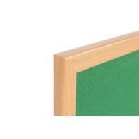 Bi-Office Earth Notice Board Non Magnetic Wall Mounted Felt 180 (W) x 120 (H) cm MDF (Medium-Density Fibreboard) Green
