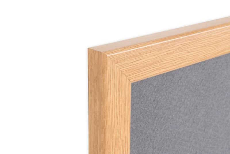 Bi-Office Earth Felt Noticeboard Non Magnetic Wall Mounted 180 (W) x 1.9 (D) x 120 (H) cm MDF (Medium-Density Fibreboard) Grey