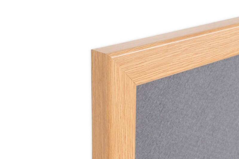 Bi-Office Earth Felt Noticeboard Non Magnetic Wall Mounted 240 (W) x 1.9 (D) x 120 (H) cm MDF (Medium-Density Fibreboard) Grey