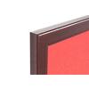 Bi-Office Earth Notice Board Non Magnetic Wall Mounted Felt 180 (W) x 120 (H) cm MDF (Medium-Density Fibreboard) Red