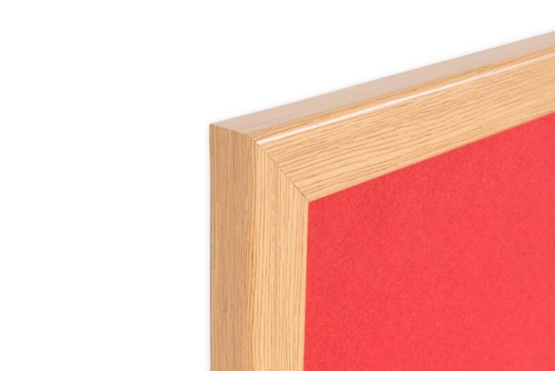 Bi-Office Earth Prime Felt Noticeboard Non Magnetic Wall Mounted 180 (W) x 1.9 (D) x 120 (H) cm MDF (Medium-Density Fibreboard) Red