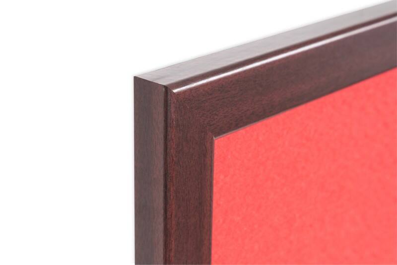 Bi-Office Earth Felt Noticeboard Non Magnetic Wall Mounted 240 (W) x 1.9 (D) x 120 (H) cm MDF (Medium-Density Fibreboard) Red