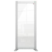 Nobo Freestanding Protection Screen Premium Plus 1000 x 400 x 400mm Silver, Clear 1 Aluminium, Plexiglass Acrylic Modular System