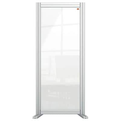 Nobo Freestanding Protection Screen Premium Plus 1000 x 400 x 400 mm Silver, Clear 1 Aluminium, Plexiglass Acrylic Modular System