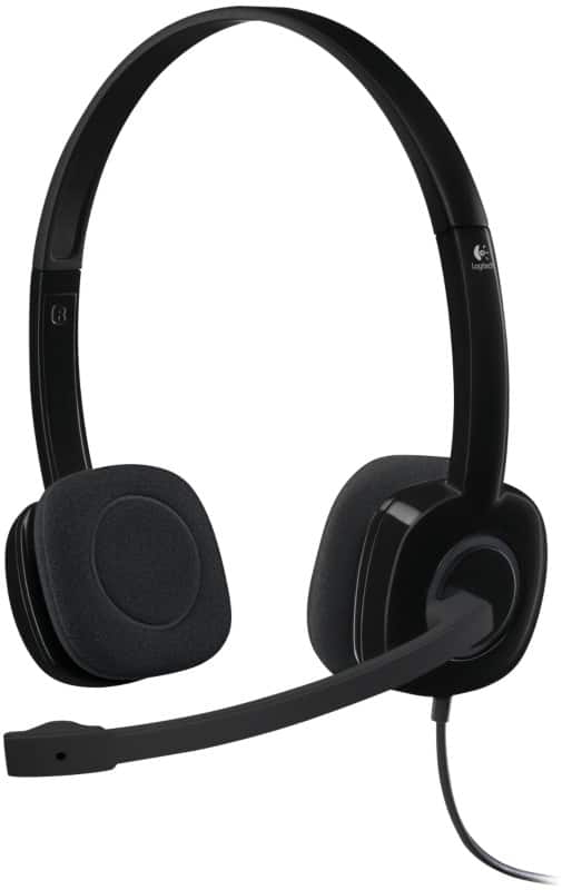 Logitech H111 Wired Headset Over-the-head 3.5 mm Jack With Microphone Stereo Black