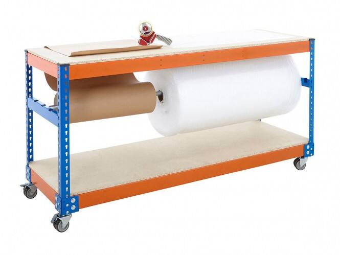 BiGDUG Mobile Packing Workbench Big400 Blue, Orange 1,830 x 760 x 920 mm