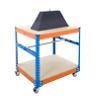 Bigdug Packing Workbench Big400 Steel Melamine 300 kg Blue and Orange 920 x 915 x 610