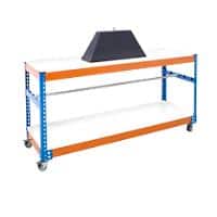 Bigdug Packing Workbench Big400 Steel Chipboard 300 kg Blue and Orange 920 x 1220 x 760